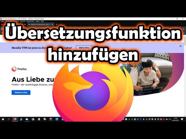 Mozilla Firefox - Übersetzer hinzufügen mit To Google Translate