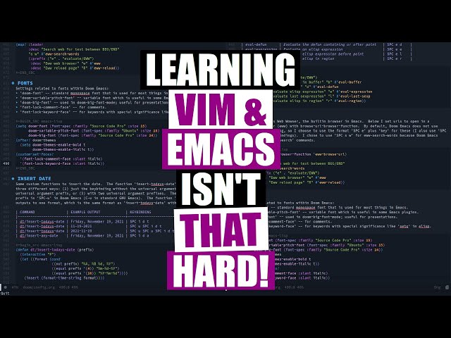 Vim And Emacs Are The Most Important Skills You Should Learn