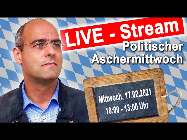 Politischer Aschermittwoch mit Peter Boehringer | Bayern 17.2.2021