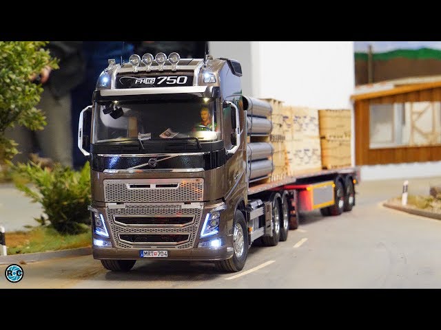Tamiya Volvo FH16, MAN, Scania & Mercedes RC Truck transport - MTC Osnabrück