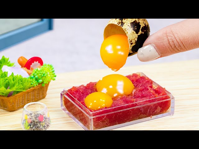 Amazing Miniature Beef And Eggs Recipe | 1000+ Miniature Cooking Recipe
