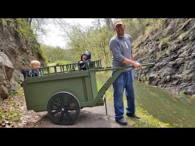 Hiking & Camping in 2 Man Camper Handcart with Bunk Beds - Ultimate Bug Out Cart