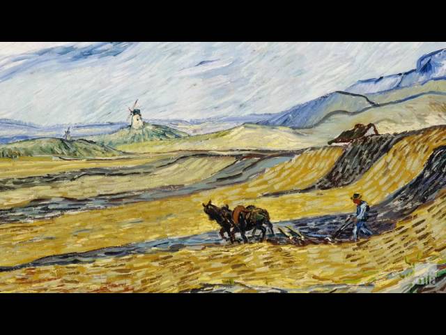 MFA Conservation: Van Gogh's "Enclosed Field with Ploughman"