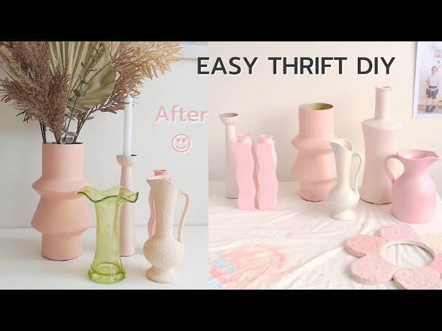 Thrift Shopping Vlog | DIY Pastel Pink Thrift Flip 😍