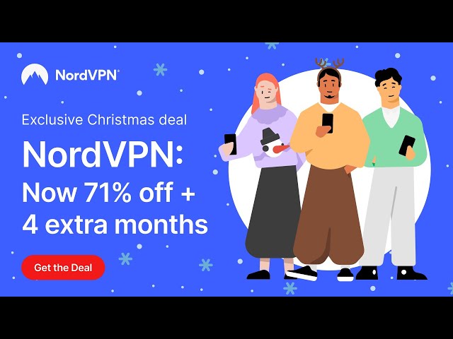 Save big this Christmas 🎄 Get NordVPN at 71% off + 4 months extra 🎁