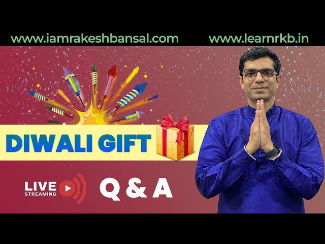धमाकेदार Stock Pick  I  Diwali Gift  I  Livestream  I  Rakesh Bansal