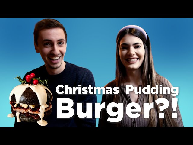 We tried the Christmas Pudding Burger in London