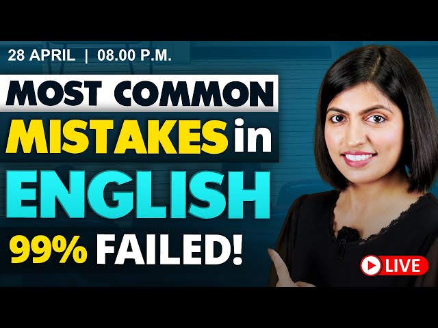 Live🔥 Common Mistakes in English | English Learning Class | English Connection by Kanchan Keshari