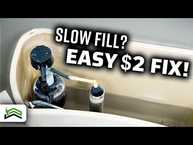 Easy DIY Fix For A Slow Filling Toilet