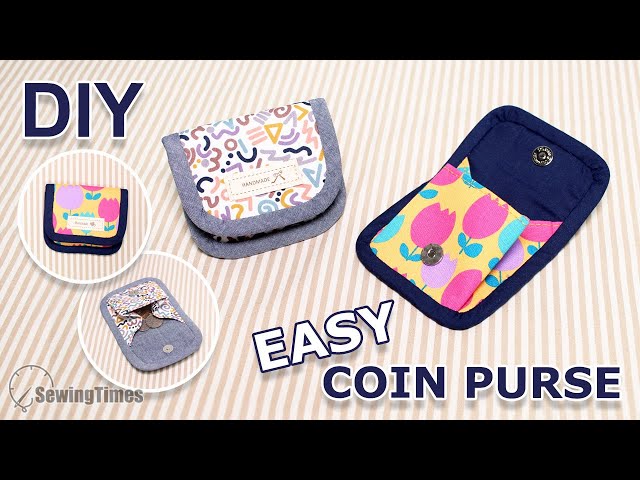 DIY EASY COIN CASE | Cute Coin Purse Tutorial - Sewing Gifts Ideas [sewingtimes]