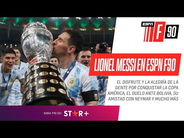 "SOÑÉ TANTO SER CAMPEÓN CON #ARGENTINA QUE NO LO PODÍA CREER": Lionel #Messi, IMPERDIBLE en #ESPNF90