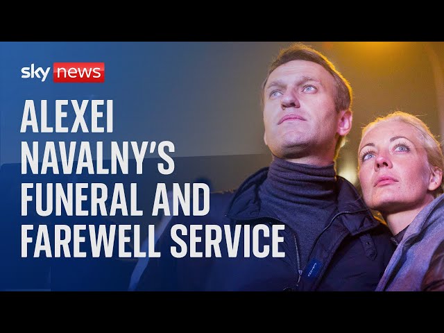 Watch: Russian opposition leader Alexei Navalny's funeral and farewell service