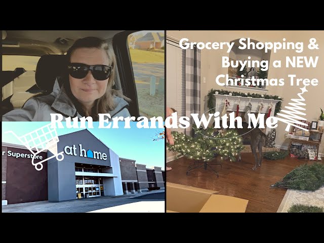Run Errands With Me | Grocery Haul | Had To Get A New Christmas Tree