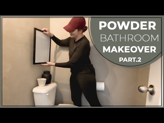 Powder Bathroom Makeover Part.2 || Powder Bathroom Decorating Ideas