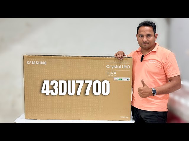 Samsung's New Launch 43 Inch Crystal 4K UHD Smart TV 2024 43DU7700 | Demo Details and Review