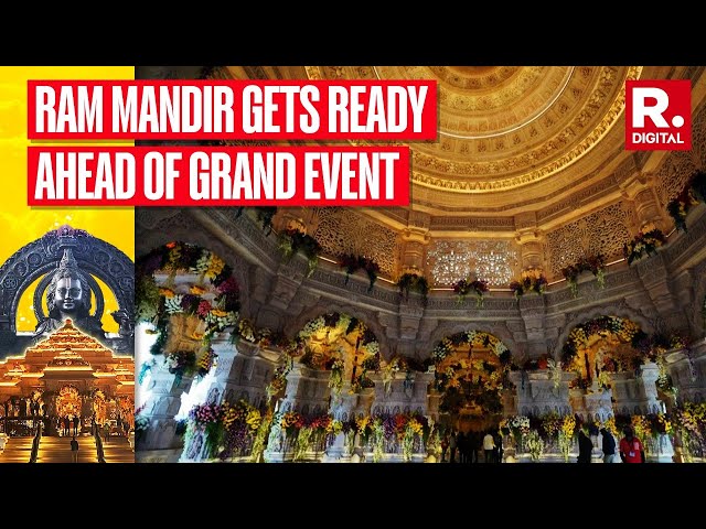 Watch: Ram Mandir mesmerises devotees ahead of the Pran Pratishtha ceremony