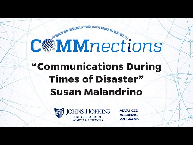 COMMnections presents Communications During Times of  Disasters