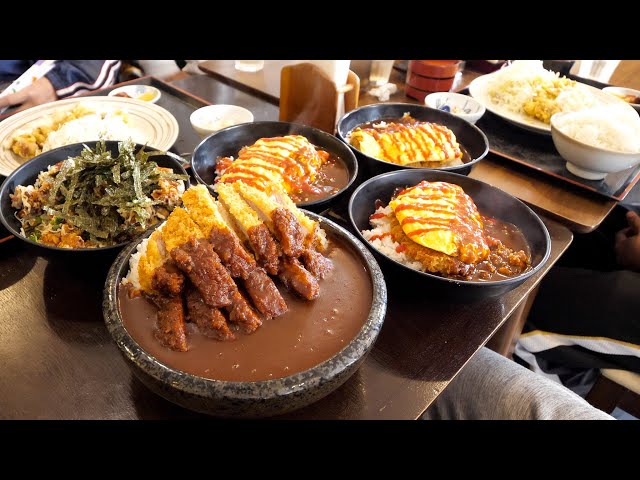 Dangerous Large Katsudon Challenge! Pork Cutlet Diner Meals for the Hungry Students