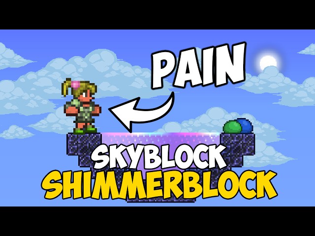 Terraria SKYBLOCK but all I have is SHIMMER?! | Shimmerblock