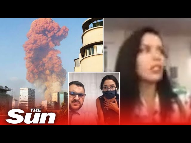 BBC journalist sent flying live on air by Beirut explosion