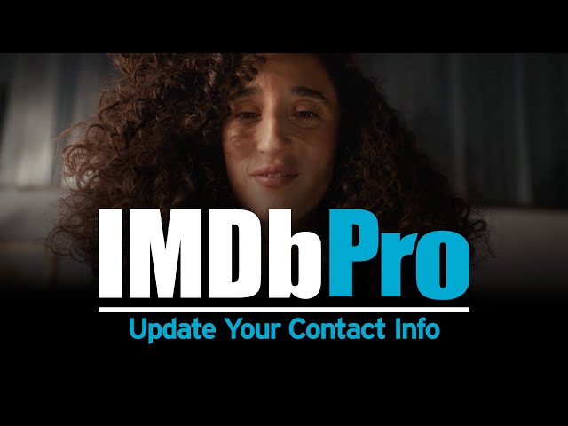 How to Update Your Contact Info on IMDbPro | IMDb