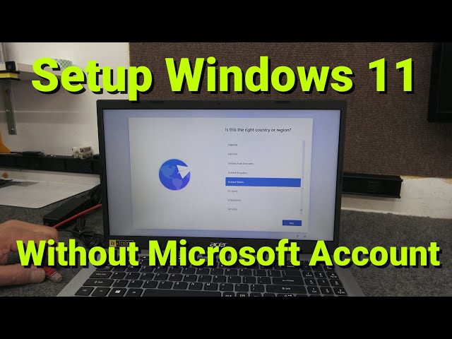 Windows 11 Setup With NO Microsoft Account On NEW Laptop Out Of Box