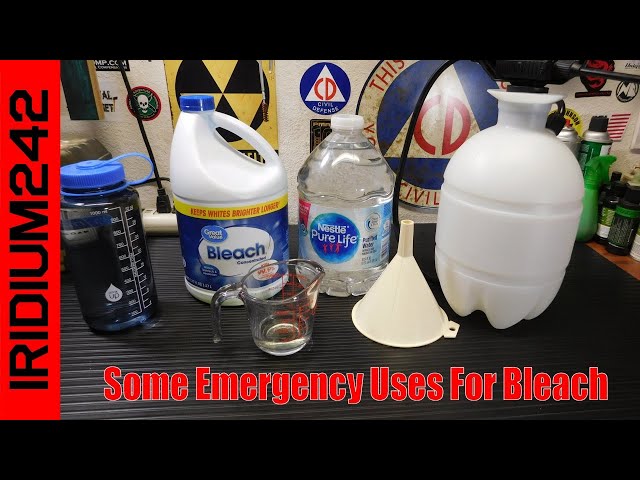 Some Emergency Uses For Bleach