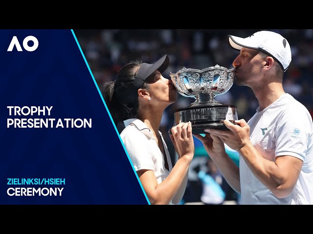 Mixed Doubles Ceremony | Hsieh/Zielinski v Krawczyk/Skupski | Australian Open 2024 Final