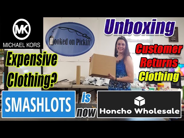 Case Unboxing - Smashlots is now Honcho Wholesale - Expensive Clothing - Michael Kors Clothing