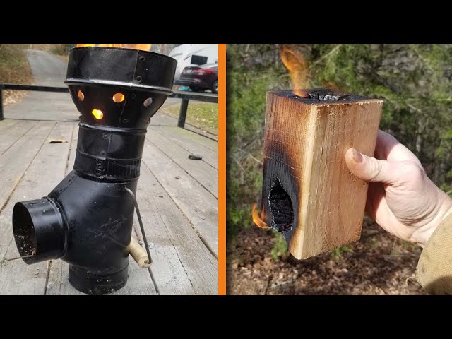 8 Simple Rocket Stoves - How to Make Simple Camping & Survival Stoves
