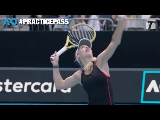 Practice Pass: Caroline Wozniacki at the 2020 Australian Open, Second Round