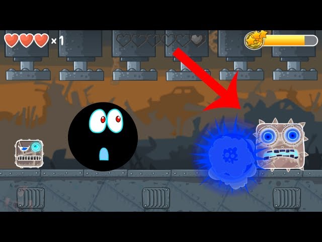 RED BALL 4 Black ball Complete game Adventure "BOX FACTORY" with "GHOST MODE" BOSS fights