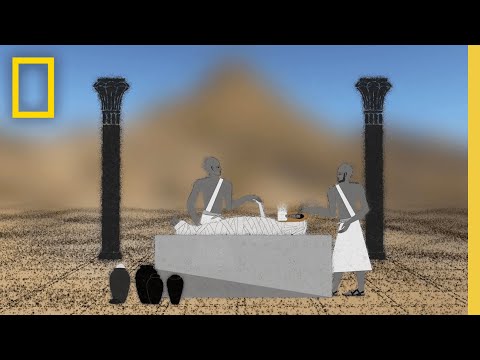 Excavating a Burial Painting | Lost Treasures of Egypt