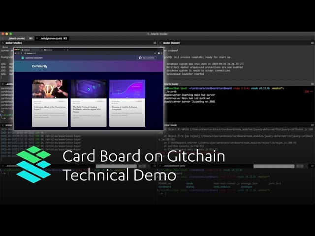 Card Board on Gitchain - Cardstack Demo