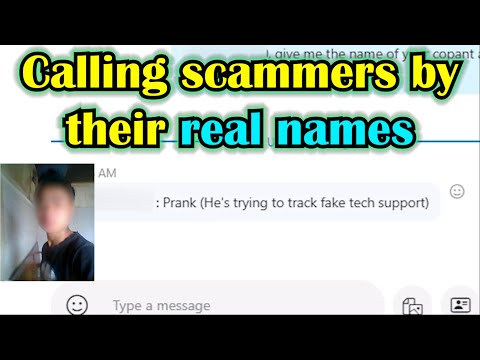 Calling Scammers by their real names