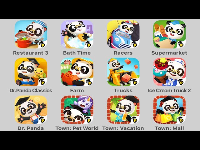 All Dr. Panda (iOS / Android) Games: All 37 Mobile Dr Panda Educational Games for Kids