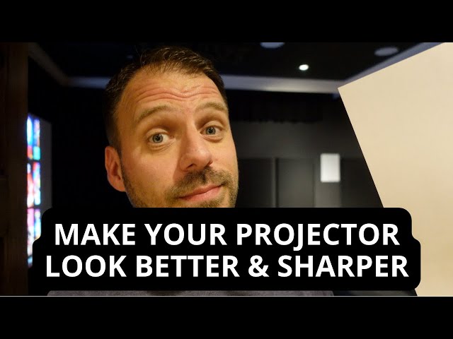 Make Your Home Theater Projector Look Better | Focus Trick for Textured Screens