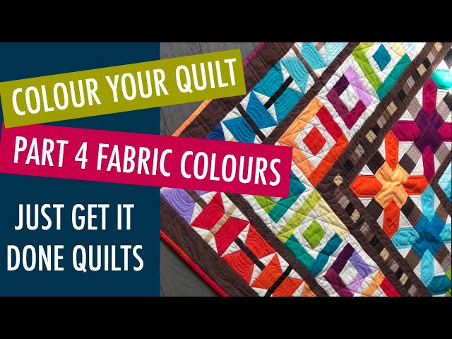 BEGINNER QUILTER - HOW TO CHOOSE COLOURS FOR YOUR QUILT, USE THE COLORS THAT YOU WANT TO USE