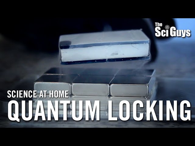 The Sci Guys: Science at Home - 10K Sub Bonus: Quantum Locking and Flux Pinning - Quantum Levitation