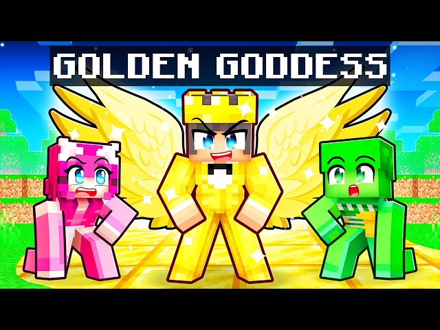 Playing as a GOLDEN GODDESS in Minecraft!