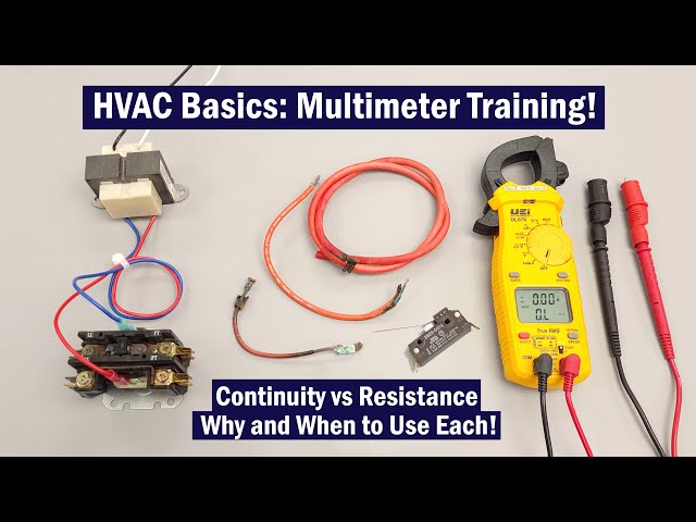 HVAC Multimeter Basics: Measuring Electrical Resistance vs Continuity! Testing and Tips!