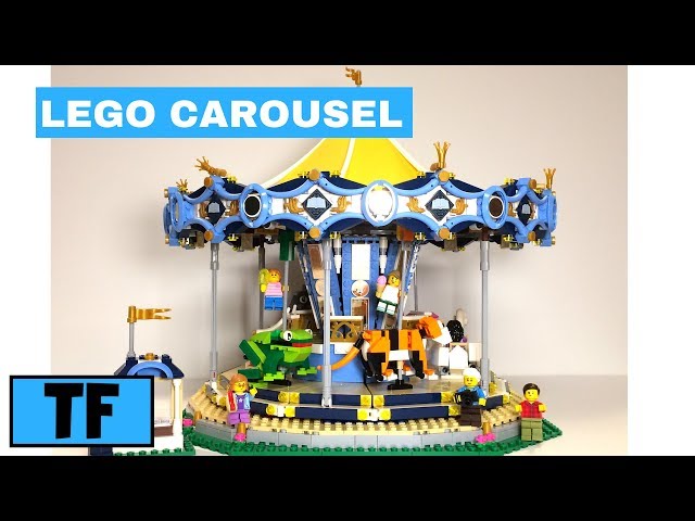 Lego Creator Carousel 10257 Review Quick Timelapse Build and LED Lightup