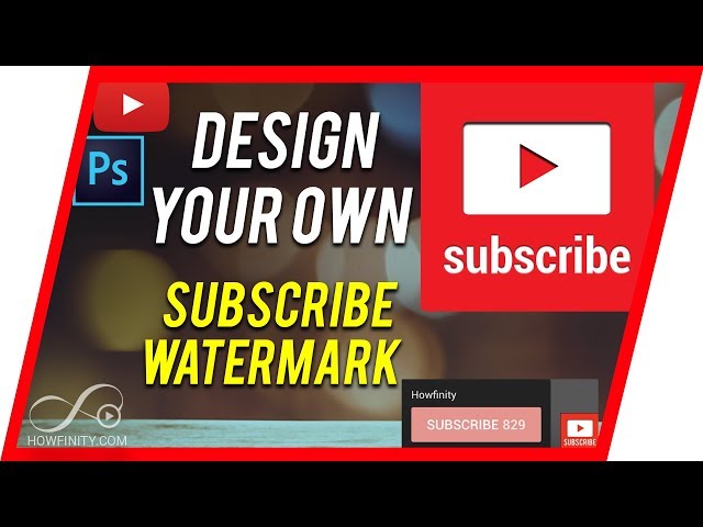 How to Make a YouTube SUBSCRIBE WATERMARK in Photoshop