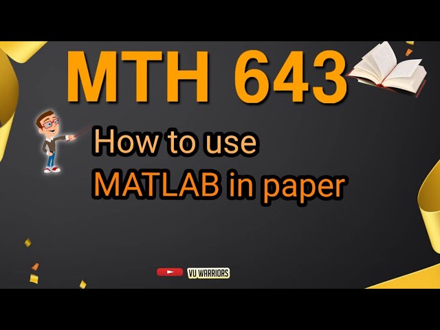 How to use MATLAB in paper
