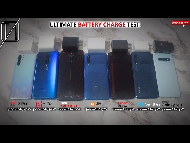 OnePlus 7 Pro vs Z6 Pro vs Axon 10 Pro vs Mi 9 vs Red Magic 3 vs P30 Pro vs S10+ Charging Speed Test