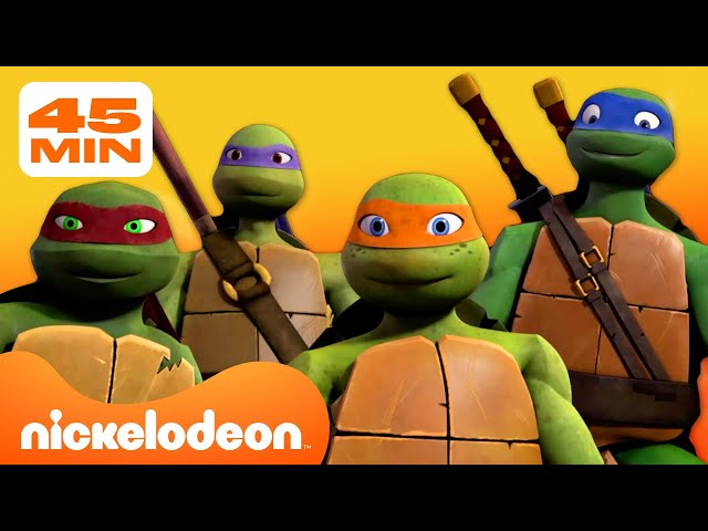 TMNT: Wojownicze Żółwie Ninja | Żółwie Ninja 50 minut bez przerwy! 💥| Nickelodeon Polska