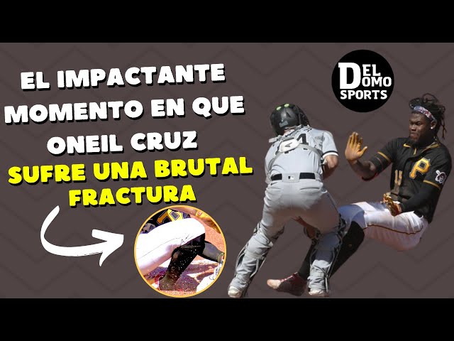🚨 ¡Atención! Impactante colisión, Oneil Cruz sufre brutal fractura en pleno partido de béisbol.