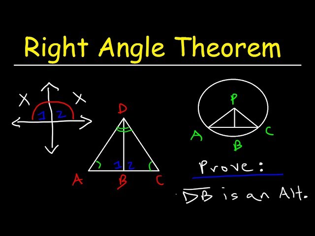 Right Angle Theorem - SSS & AAS - Two Column Proofs