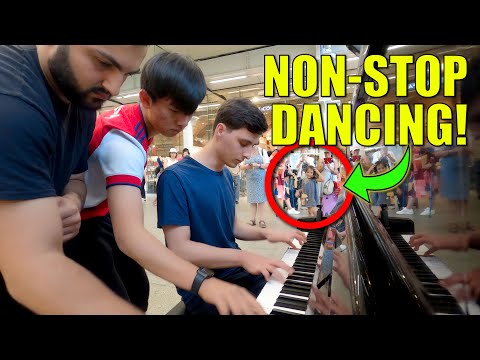Three Strangers Try To Play Piano At The Same Time! Epic or Fail? | Cole Lam
