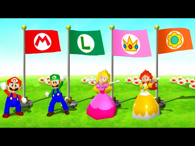 Mario Party 9 - All Minigames (Nintendo 64 Characters)